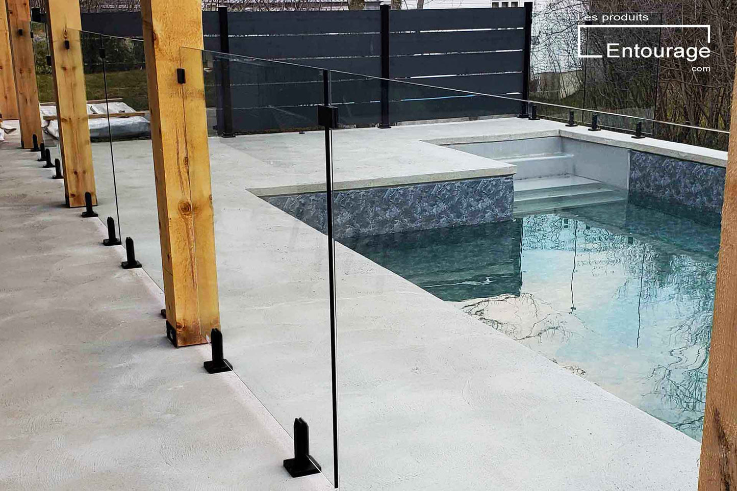 Panneaux verre trempé 12mm (acces piscine)